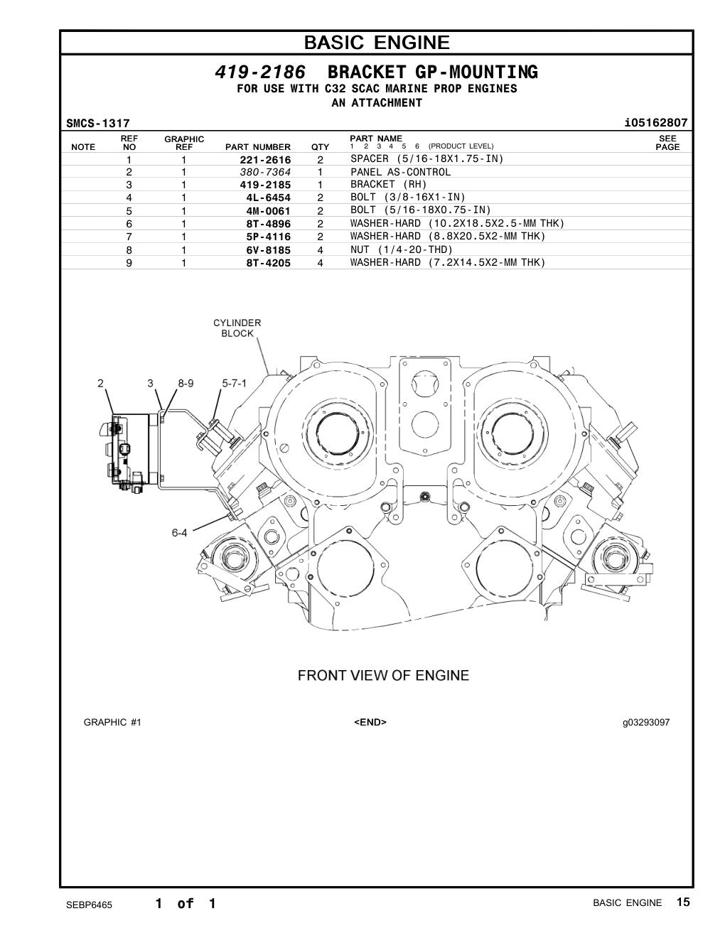 4M-0061 - BOLT (5/16-18X0.75-IN)