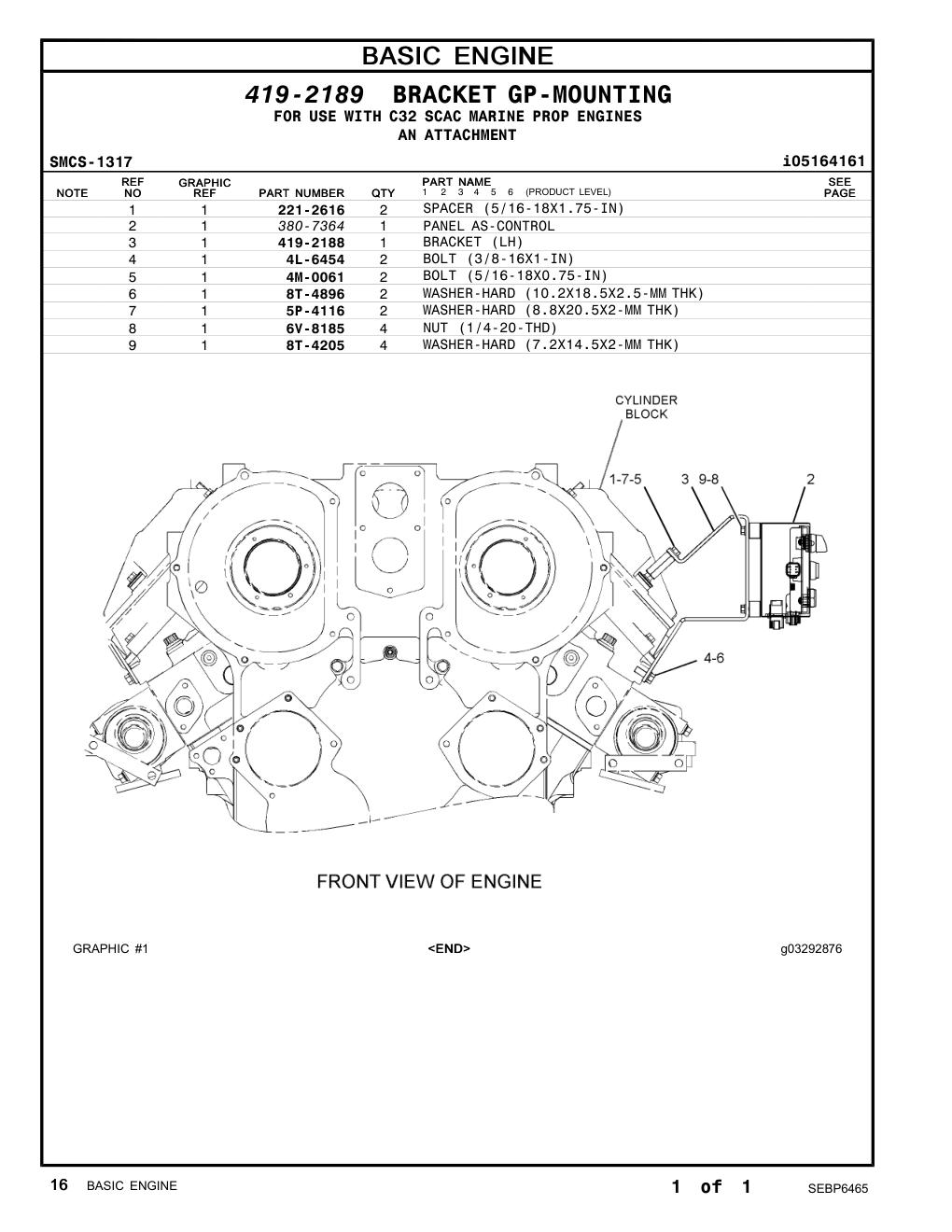 419-2188 - BRACKET (LH)