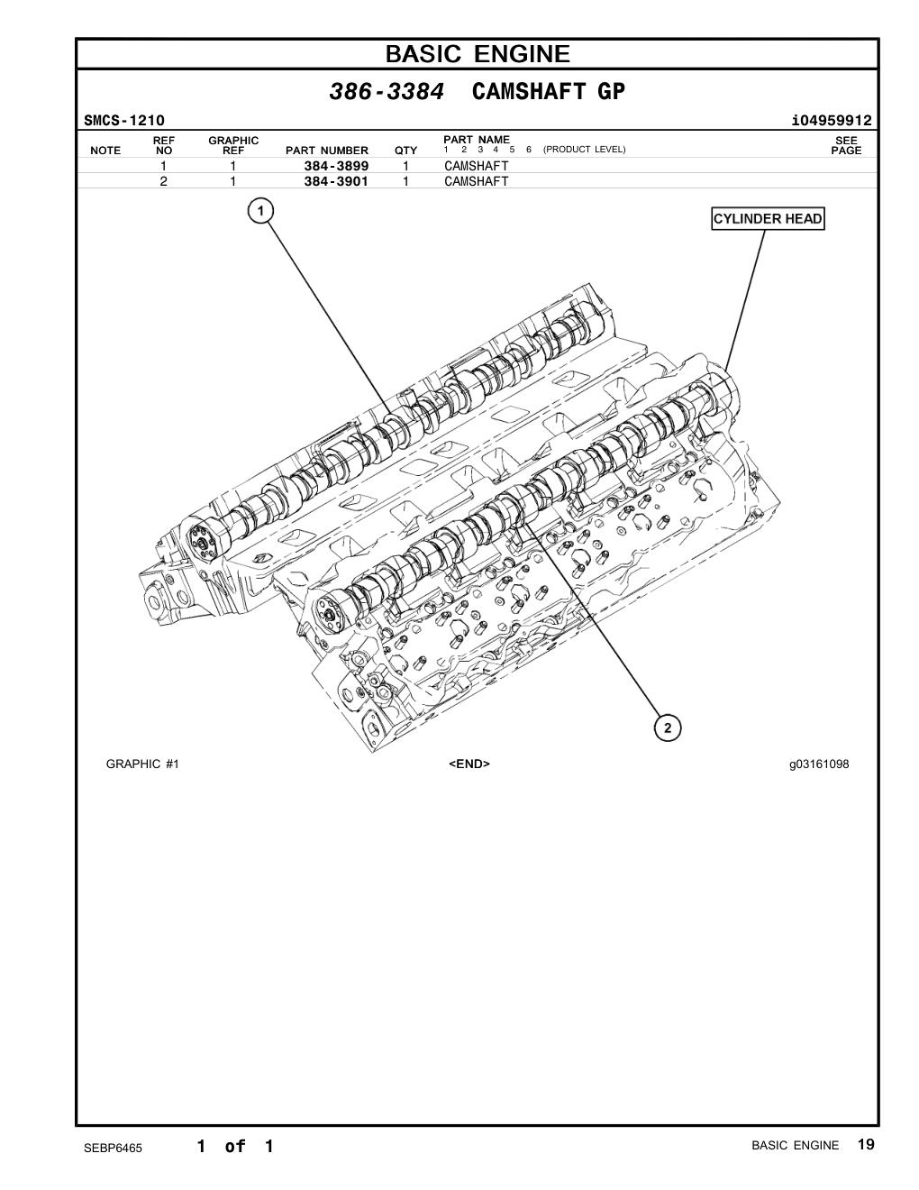 384-3901 - CAMSHAFT