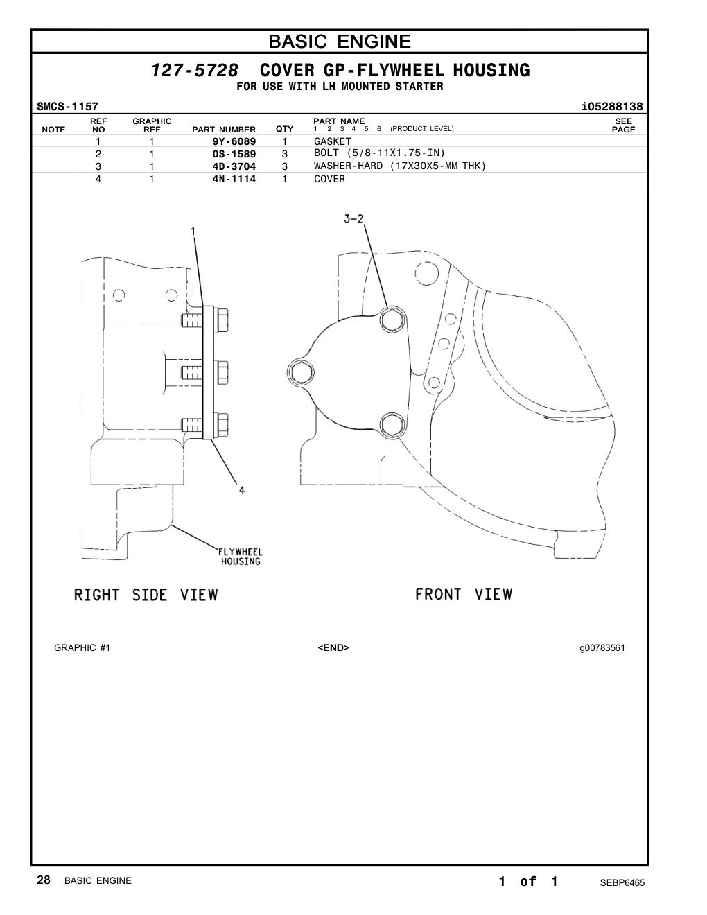 9Y-6089 - GASKET