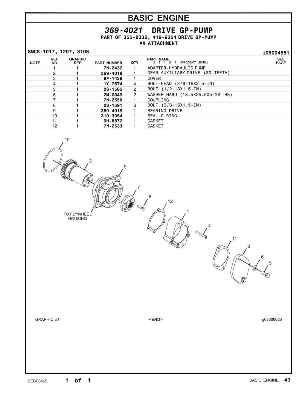 7N-2550 COUPLING CAT parts manual diagram