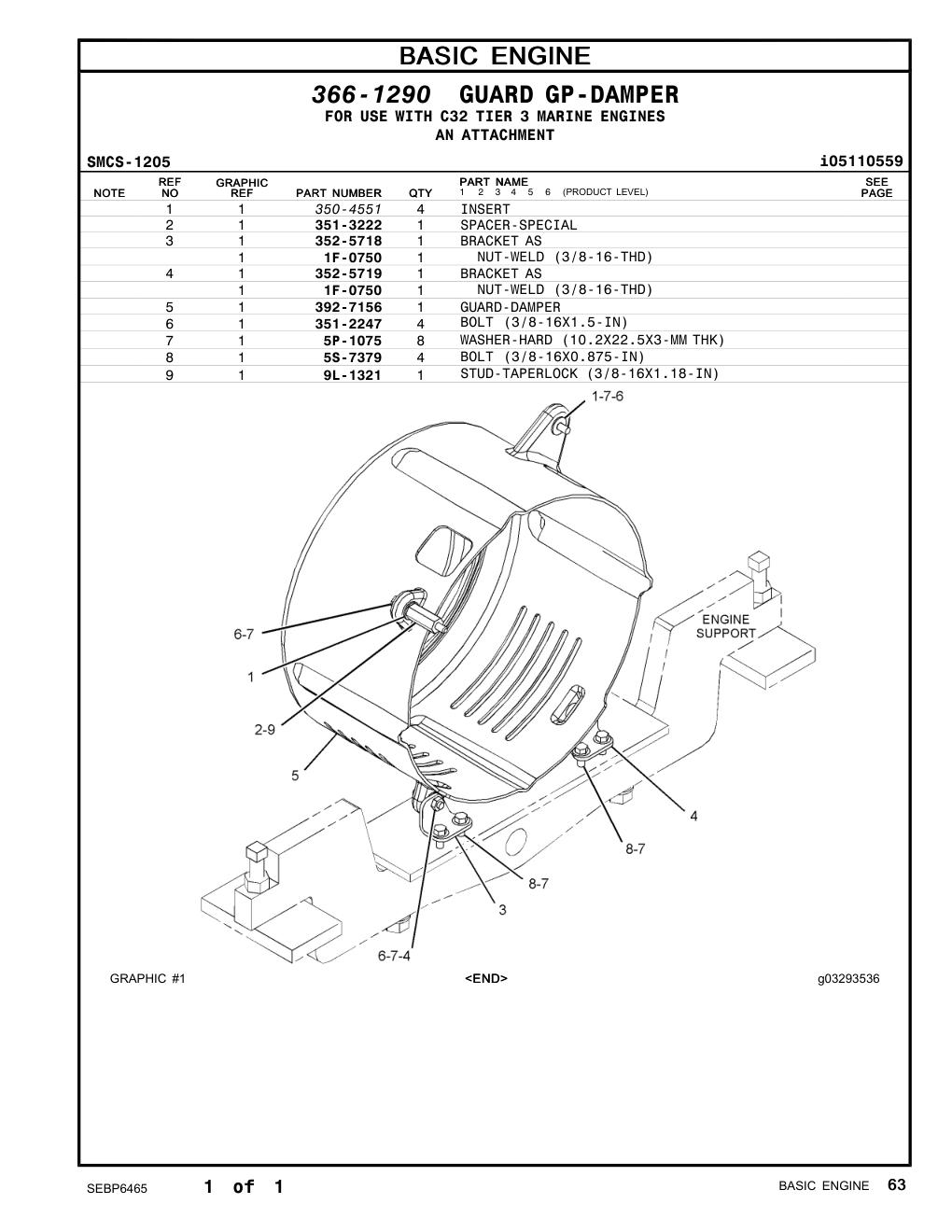 352-5718 BRACKET AS CAT parts manual diagram