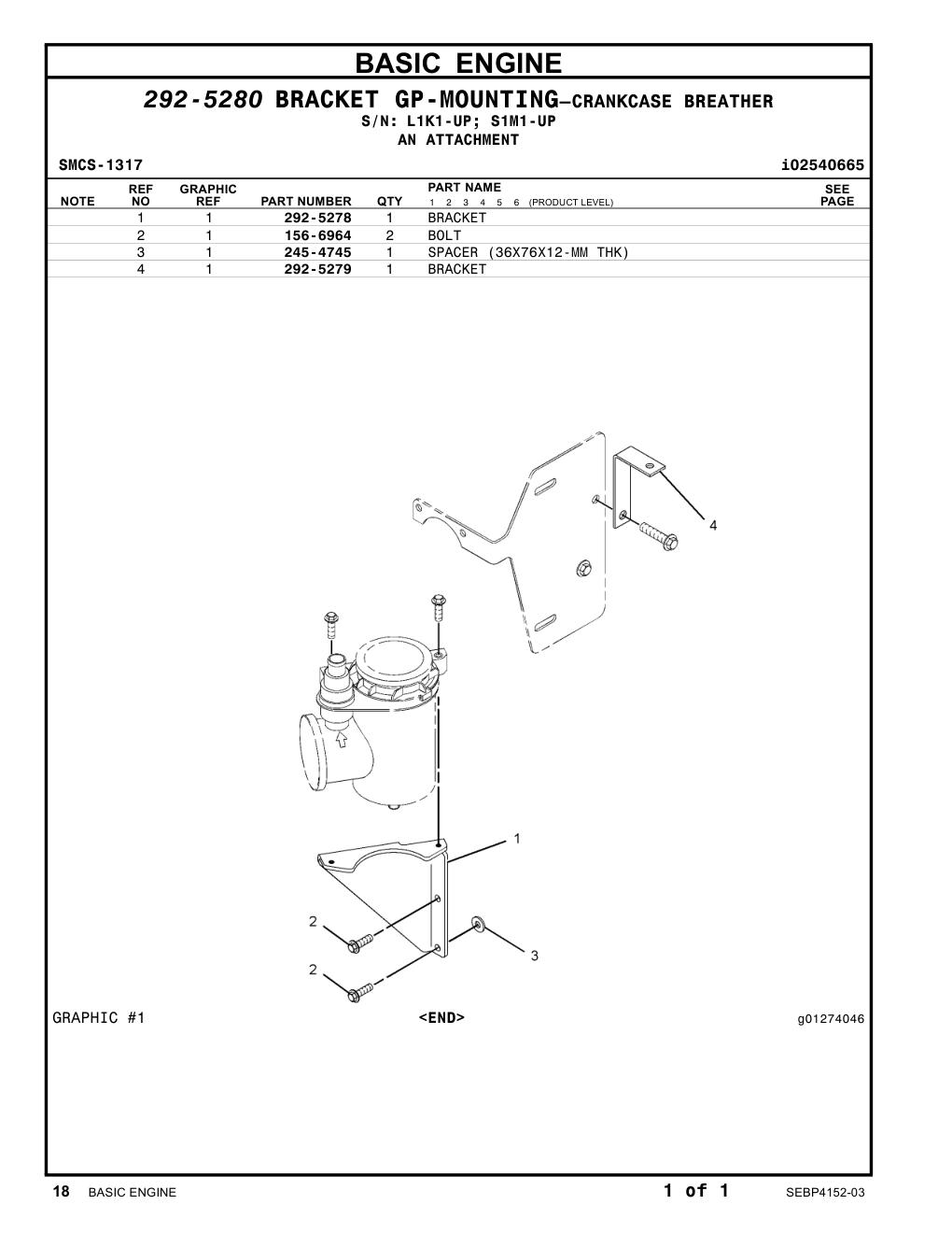 156-6964 BOLT CAT parts manual diagram