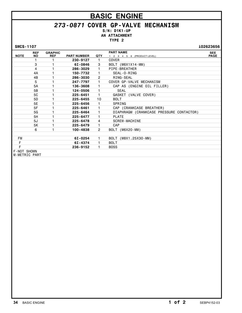 286-3029 PIPE-BREATHER · S/N D1K1-UP CAT parts manual diagram