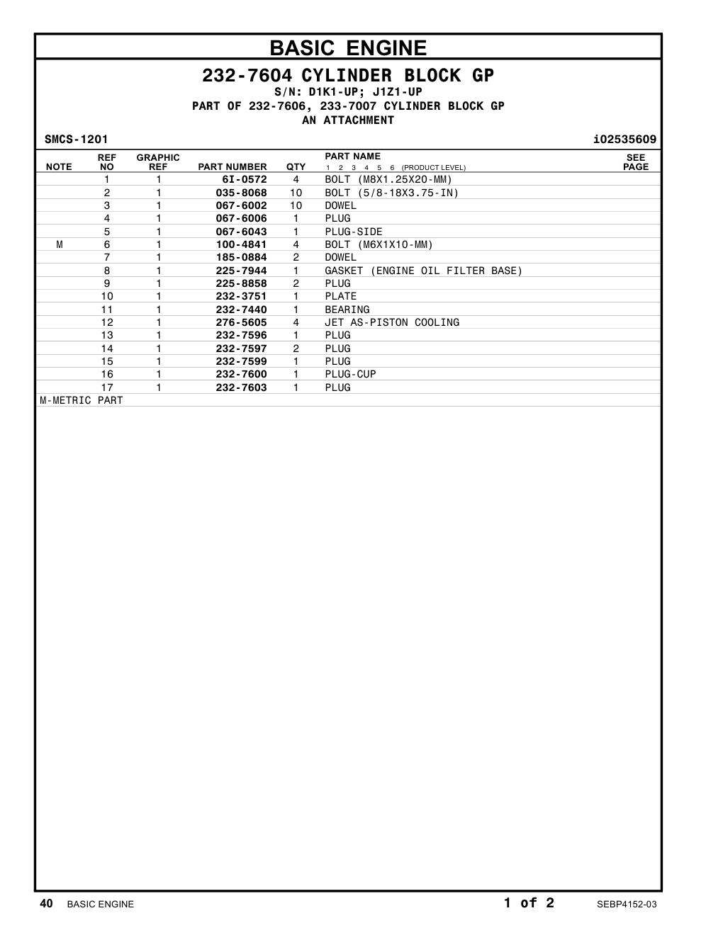 067-6006 PLUG CAT parts manual diagram