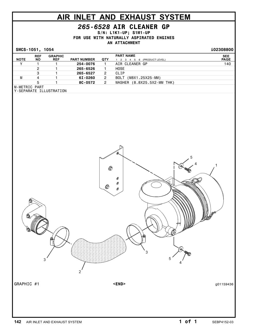 265-6526 HOSE CAT parts manual diagram