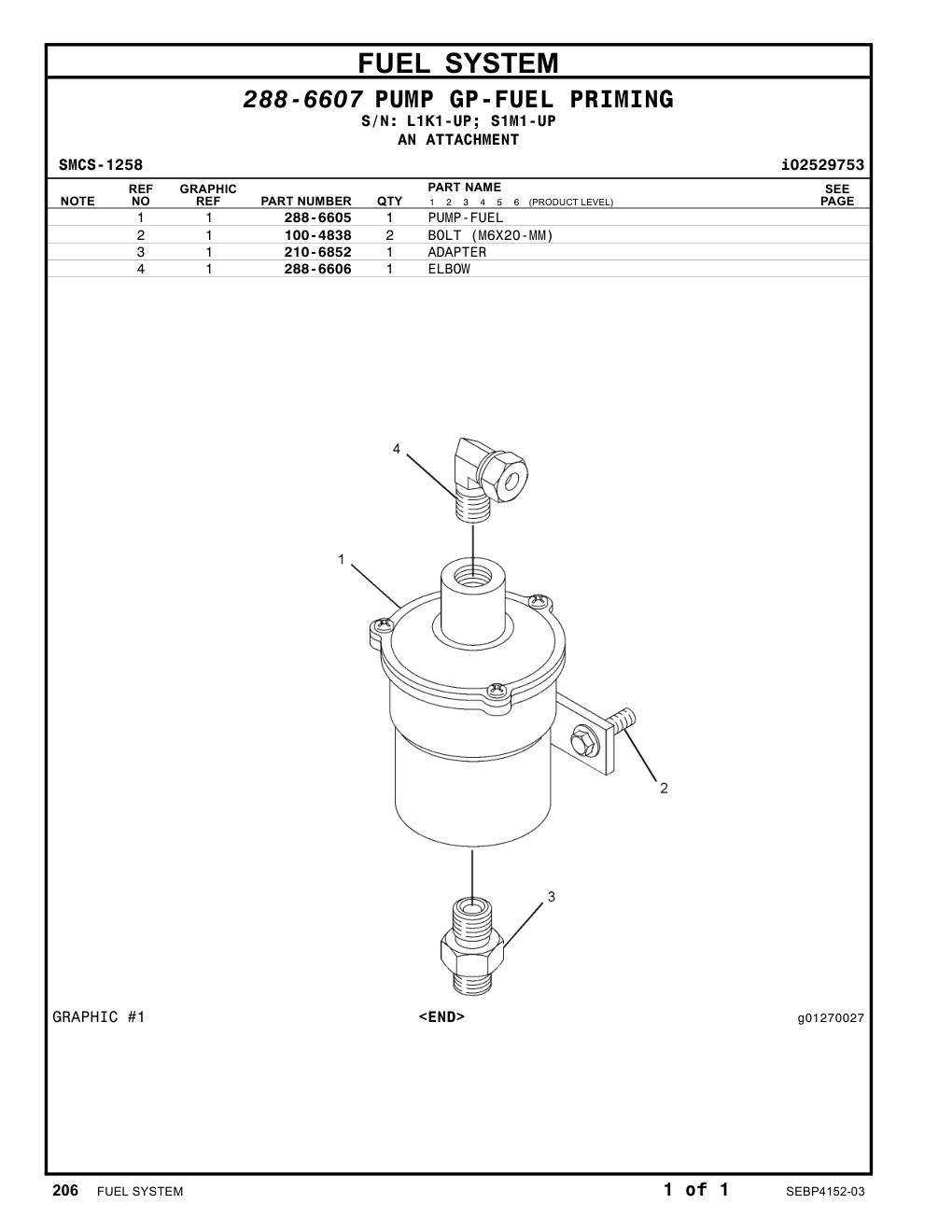 288-6606 ELBOW CAT parts manual diagram