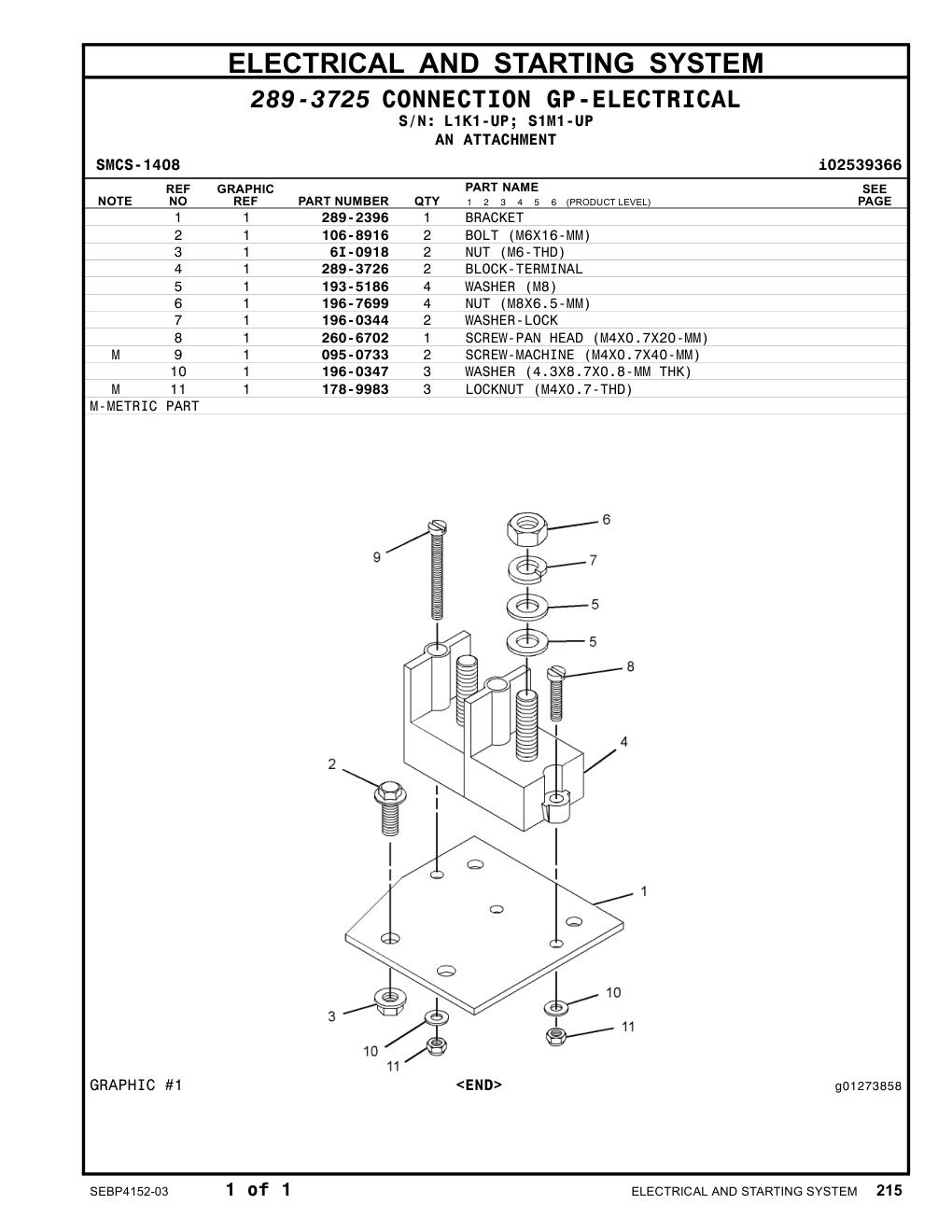 193-5186 WASHER (M8) CAT parts manual diagram