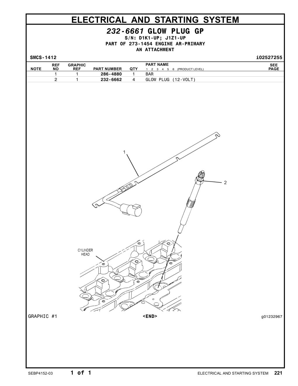 286-4880 BAR CAT parts manual diagram