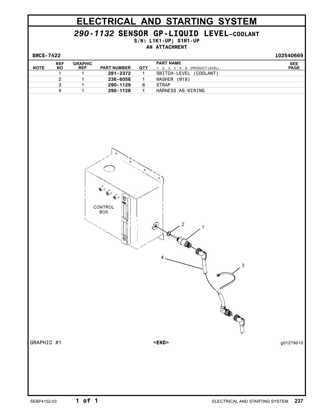 290-1128 HARNESS AS-WIRING CAT parts manual diagram