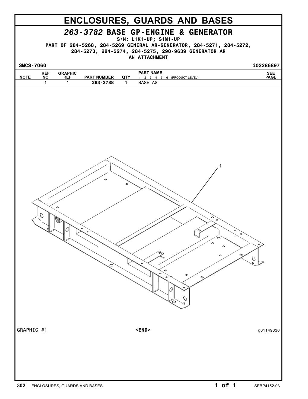 263-3788 BASE AS CAT parts manual diagram