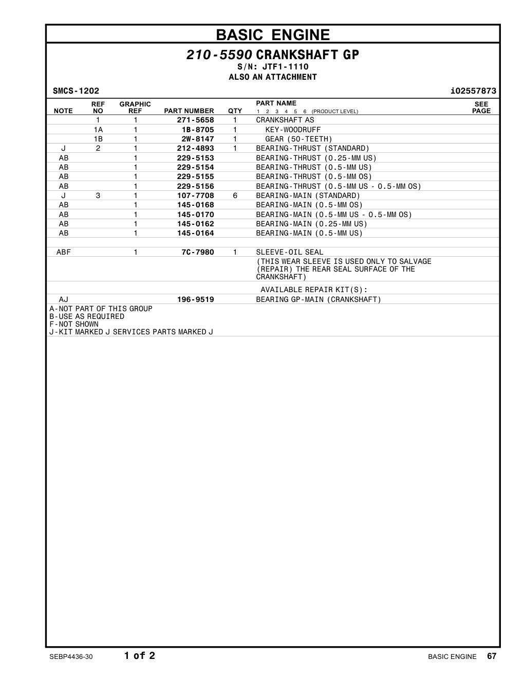271-5658 - CRANKSHAFTAS