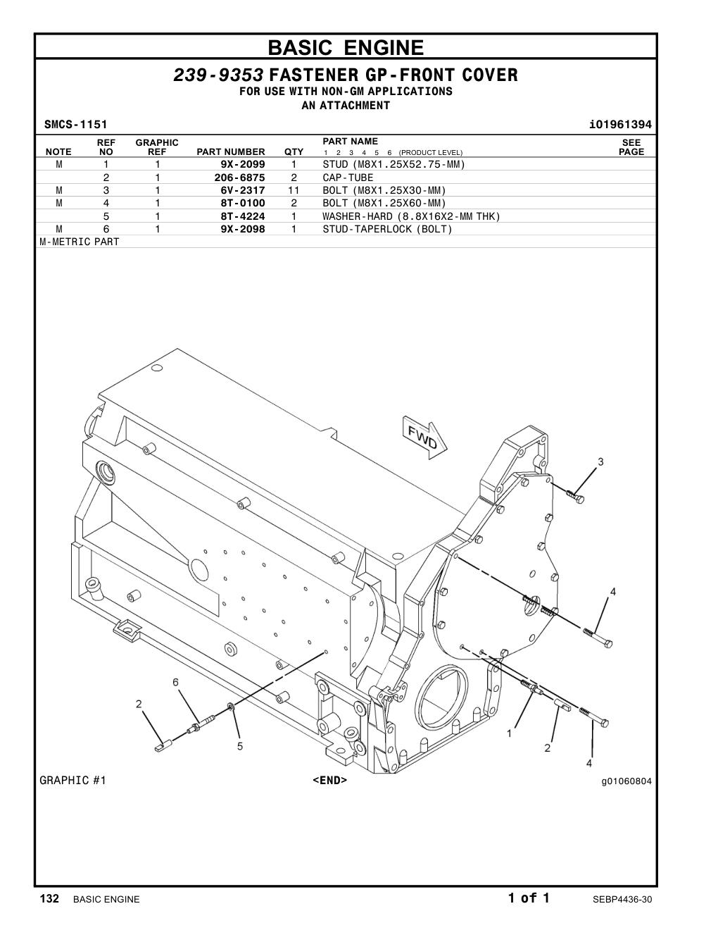 206-6875 CAP-TUBE CAT parts manual diagram