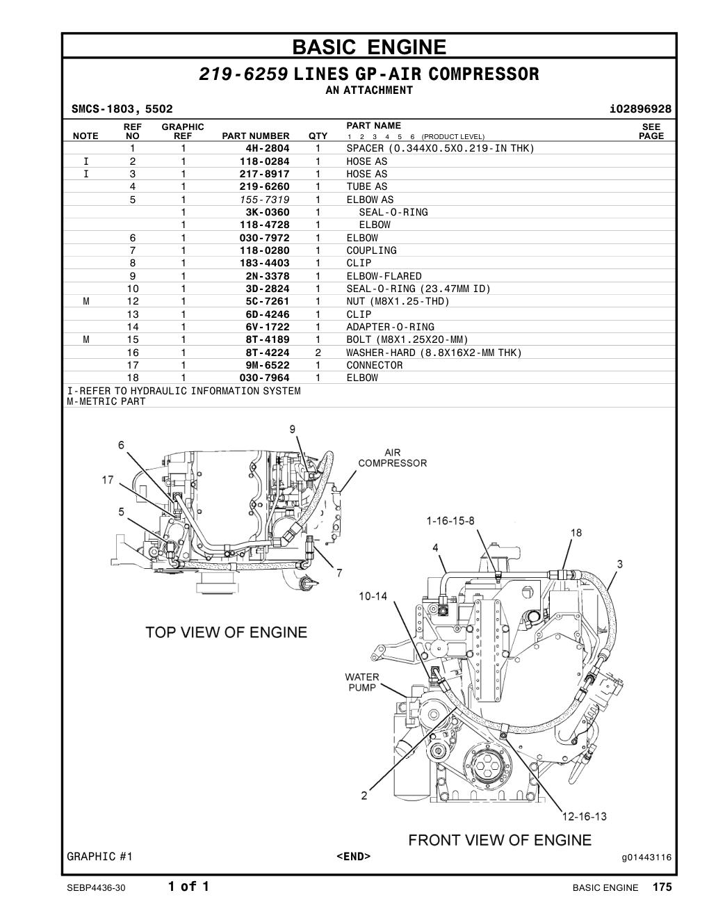 6V-1722 ADAPTER-O-RING CAT parts manual diagram