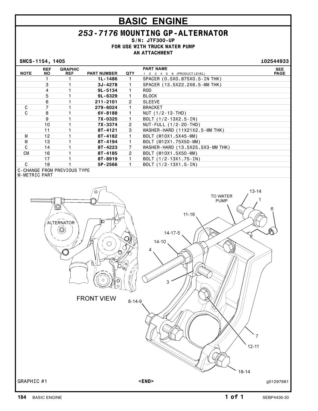 8T-4185 - BOLT (M10X1.5X50-MM)