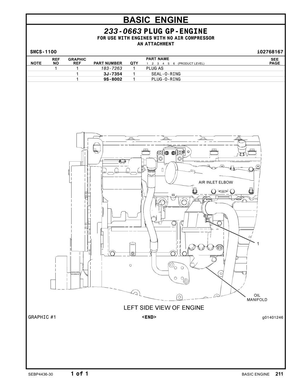 183-7263 PLUGAS CAT parts manual diagram