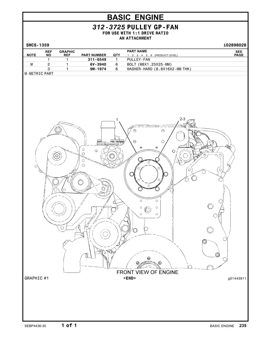 311-6549 - PULLEY-FAN