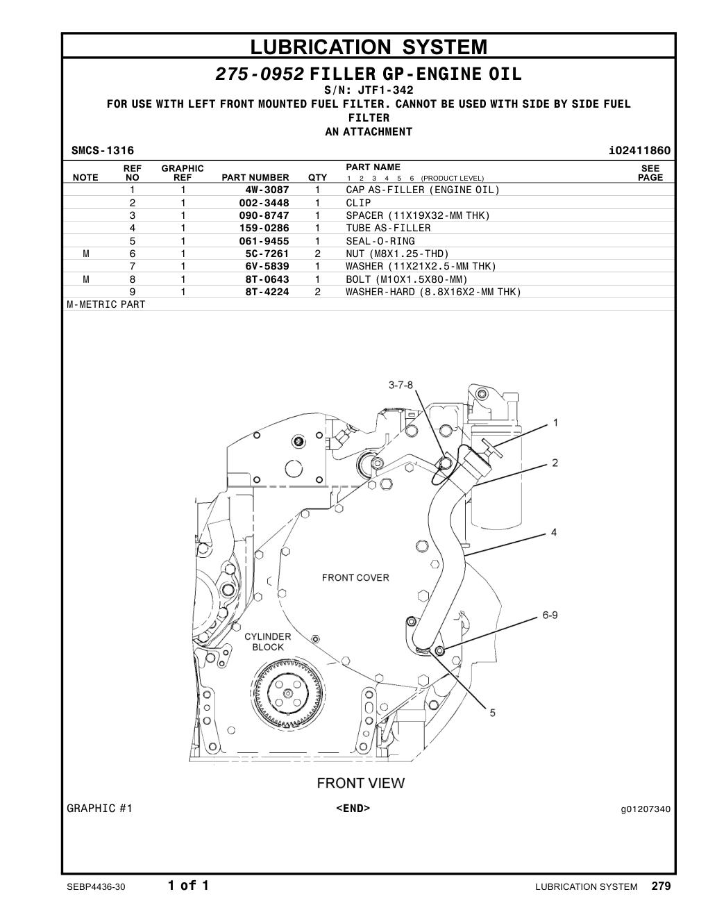 4W-3087 - CAP-OIL FILLER