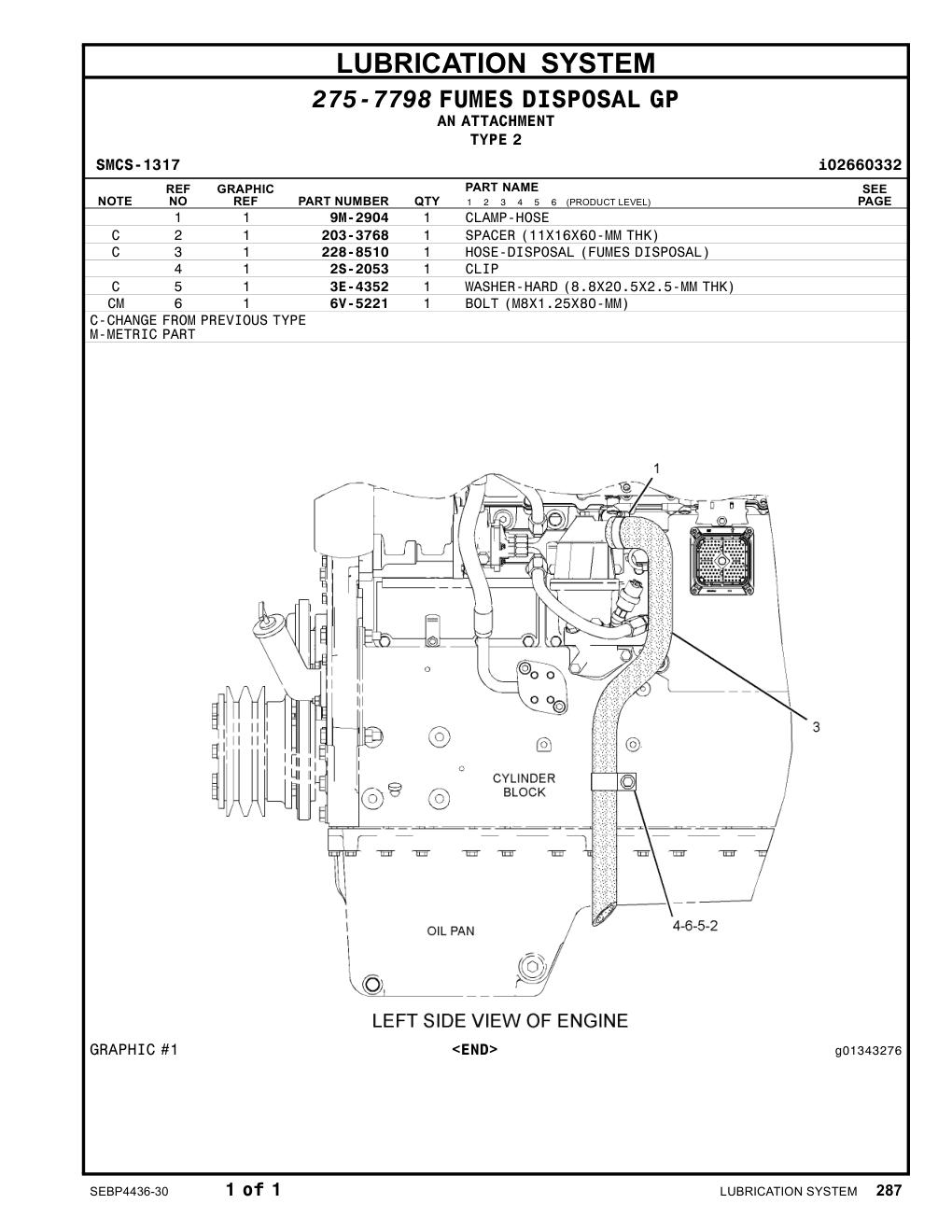 6V-5221 - BOLT (M8X1.25X80-MM)