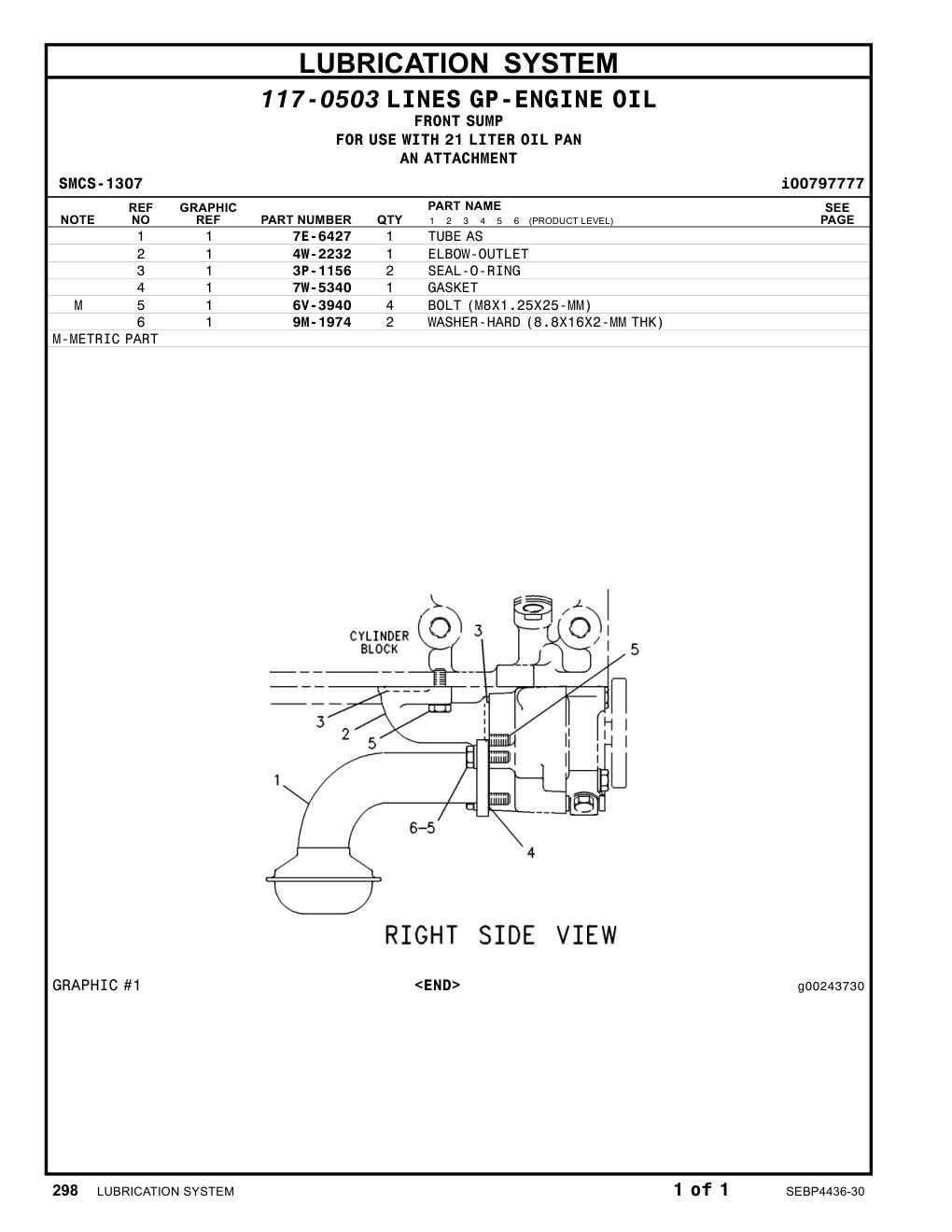 7E-6427 TUBEAS CAT parts manual diagram