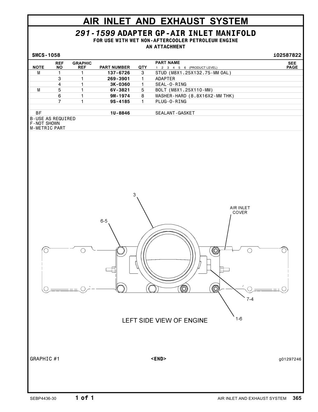 269-3901 ADAPTER CAT parts manual diagram