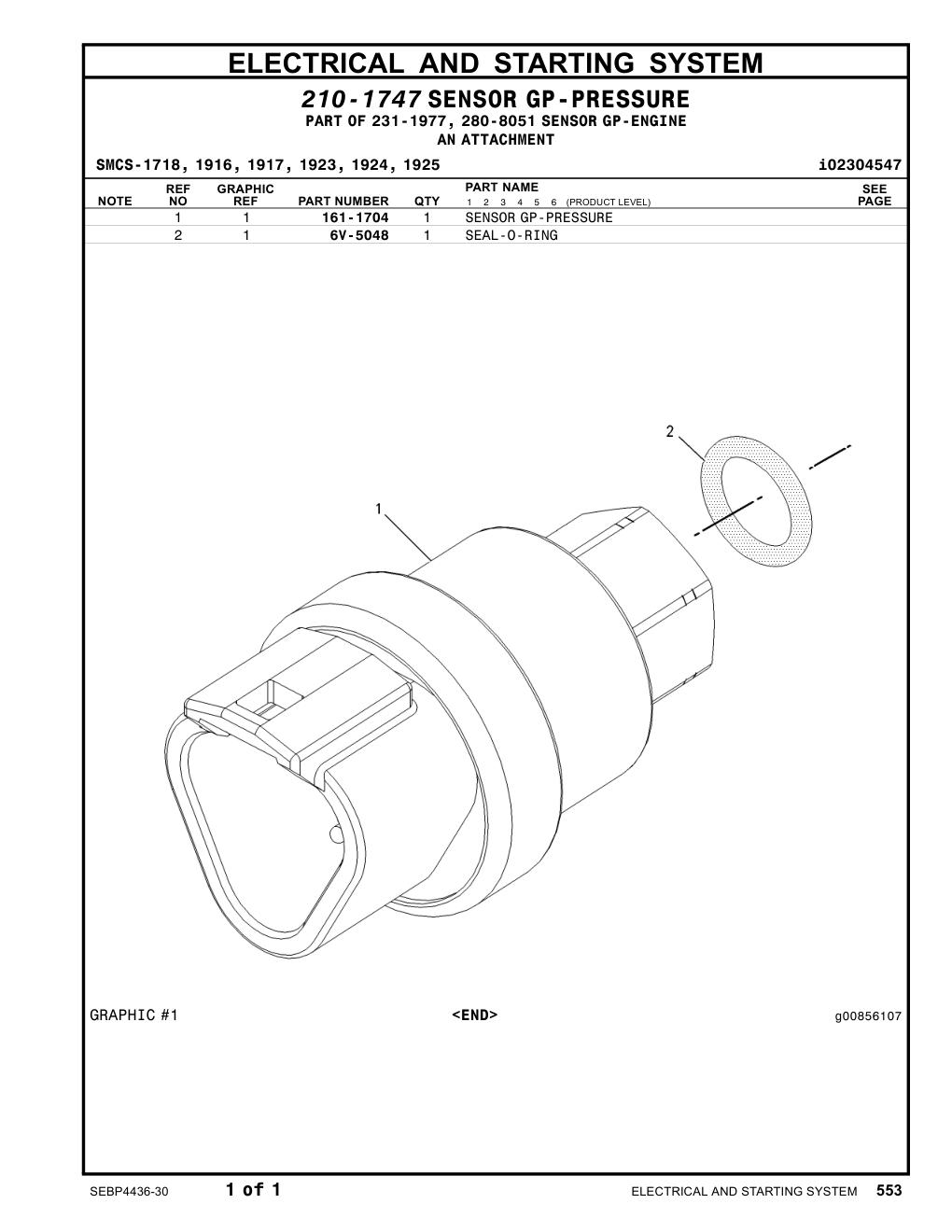 161-1704 - SENSOR GP