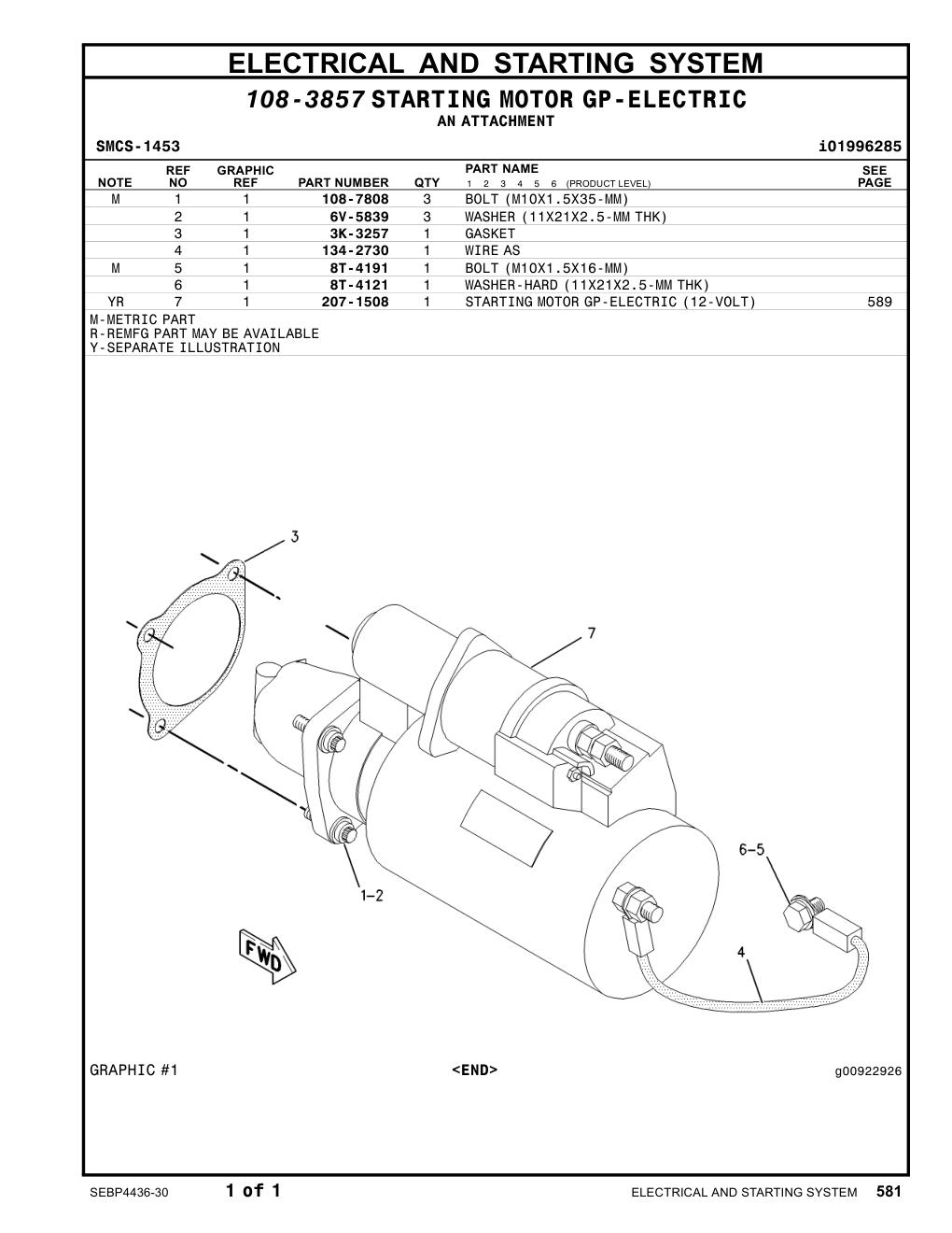 134-2730 WIREAS CAT parts manual diagram