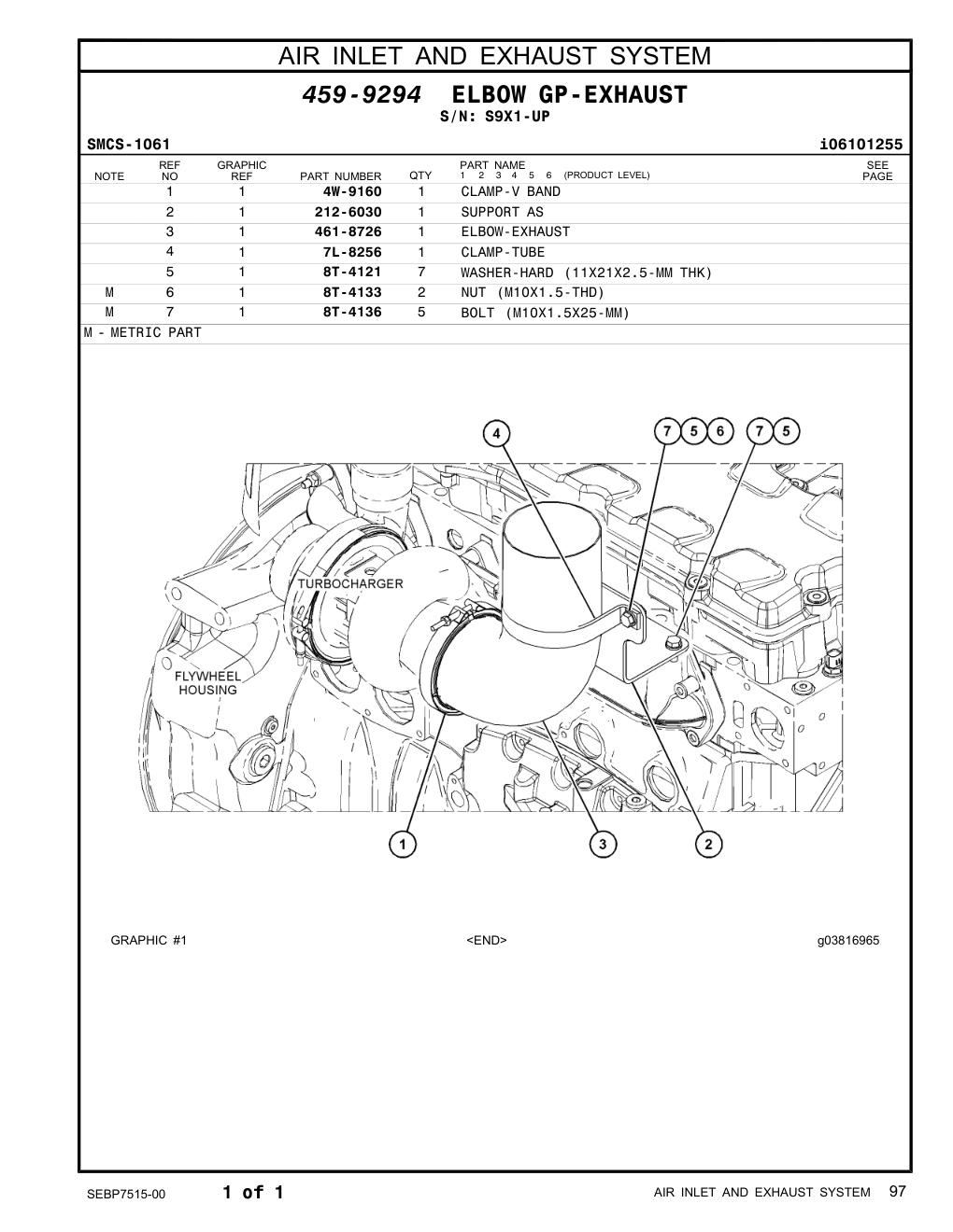 212-6030 SUPPORT AS · S/N S9X1-UP CAT parts manual diagram