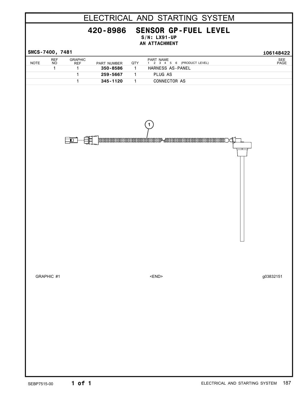 350-8586 - HARNESS AS-PANEL
