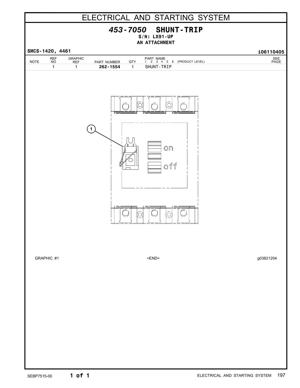262-1554 - SHUNT-TRIP