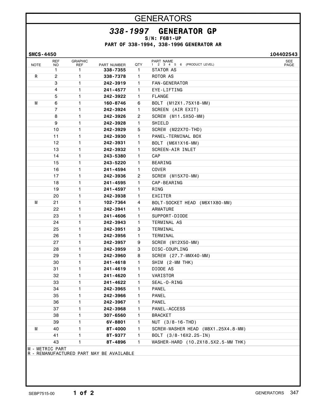 338-7355 - STATOR AS