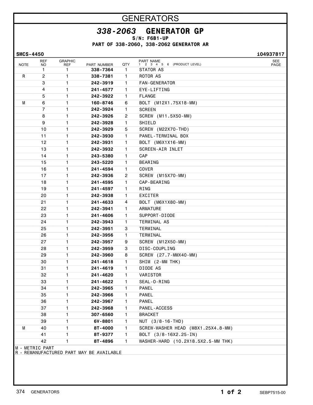 338-7364 - STATOR AS