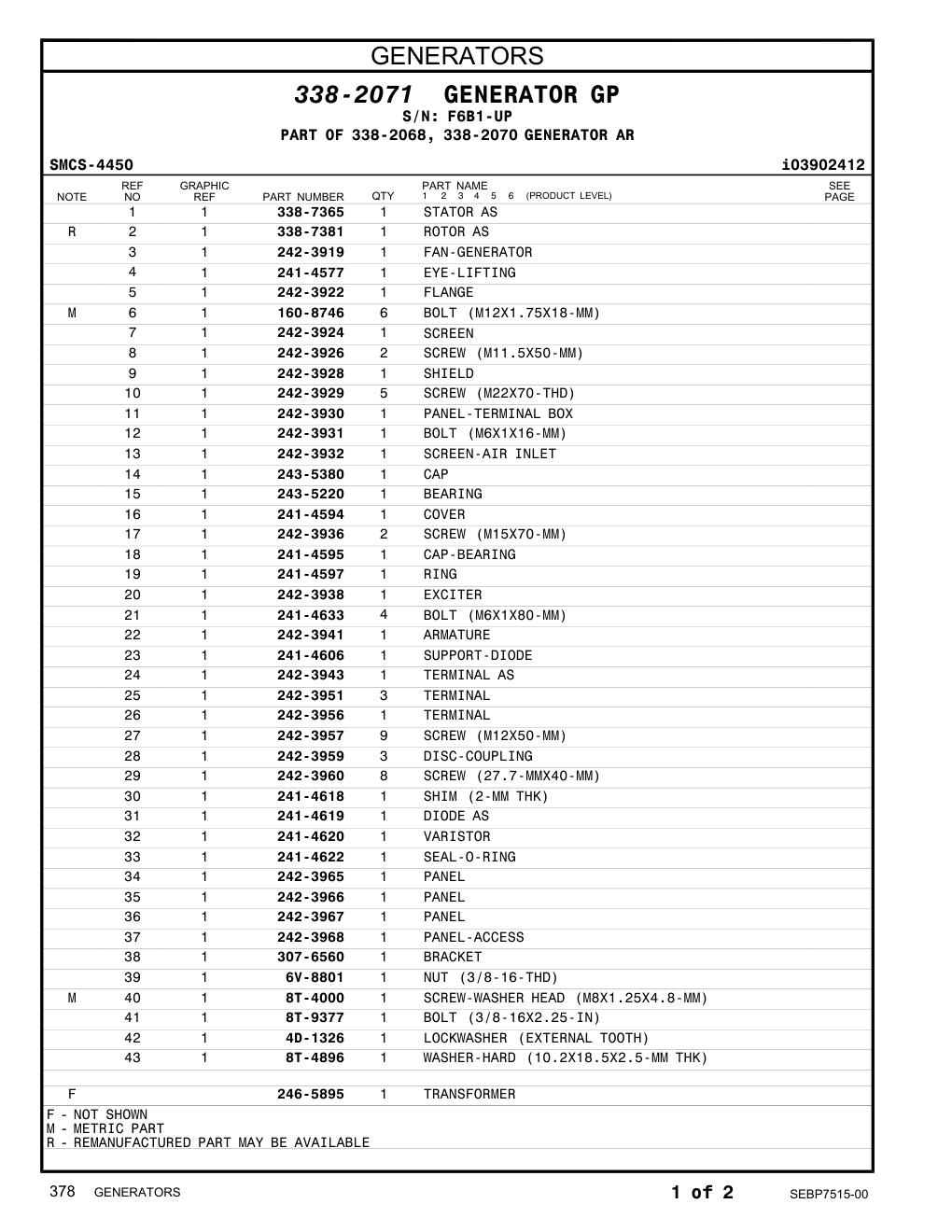 338-7365 - STATOR AS