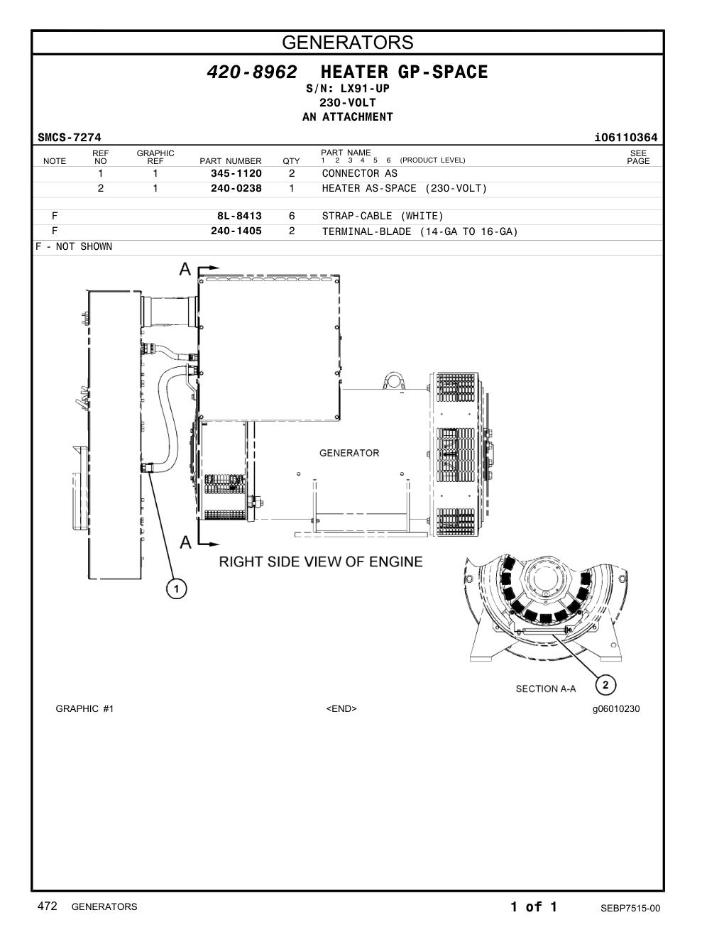240-0238 - HEATER AS-SPACE (230-VOLT)