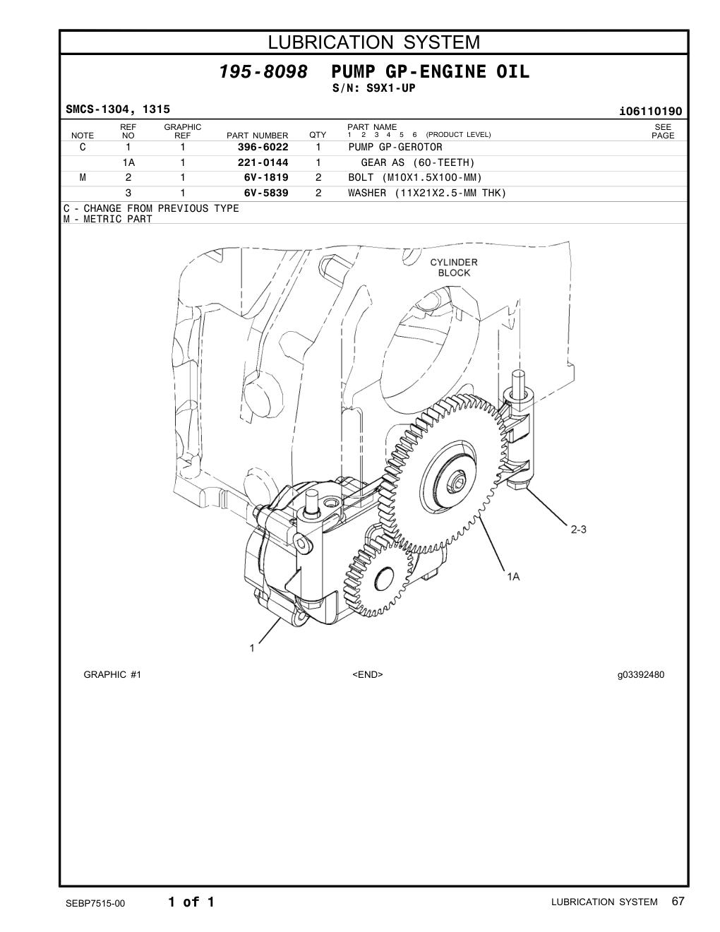 6V-1819 - BOLT (M10X1.5X100-MM)