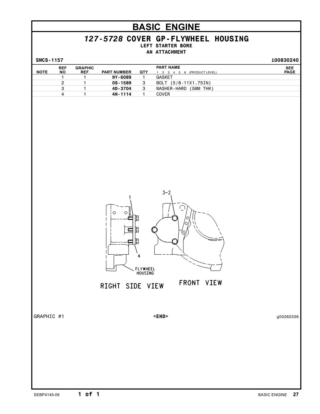 9Y-6089 - GASKET