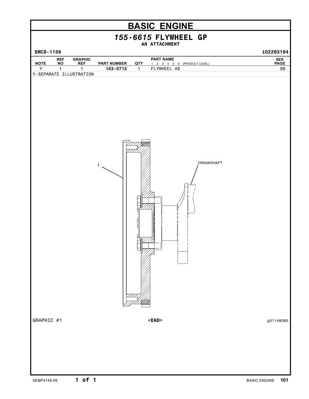103-0712 - FLYWHEEL AS