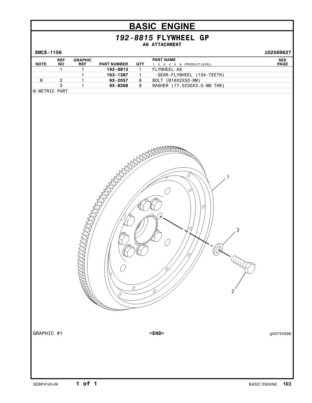 192-8813 - FLYWHEEL AS