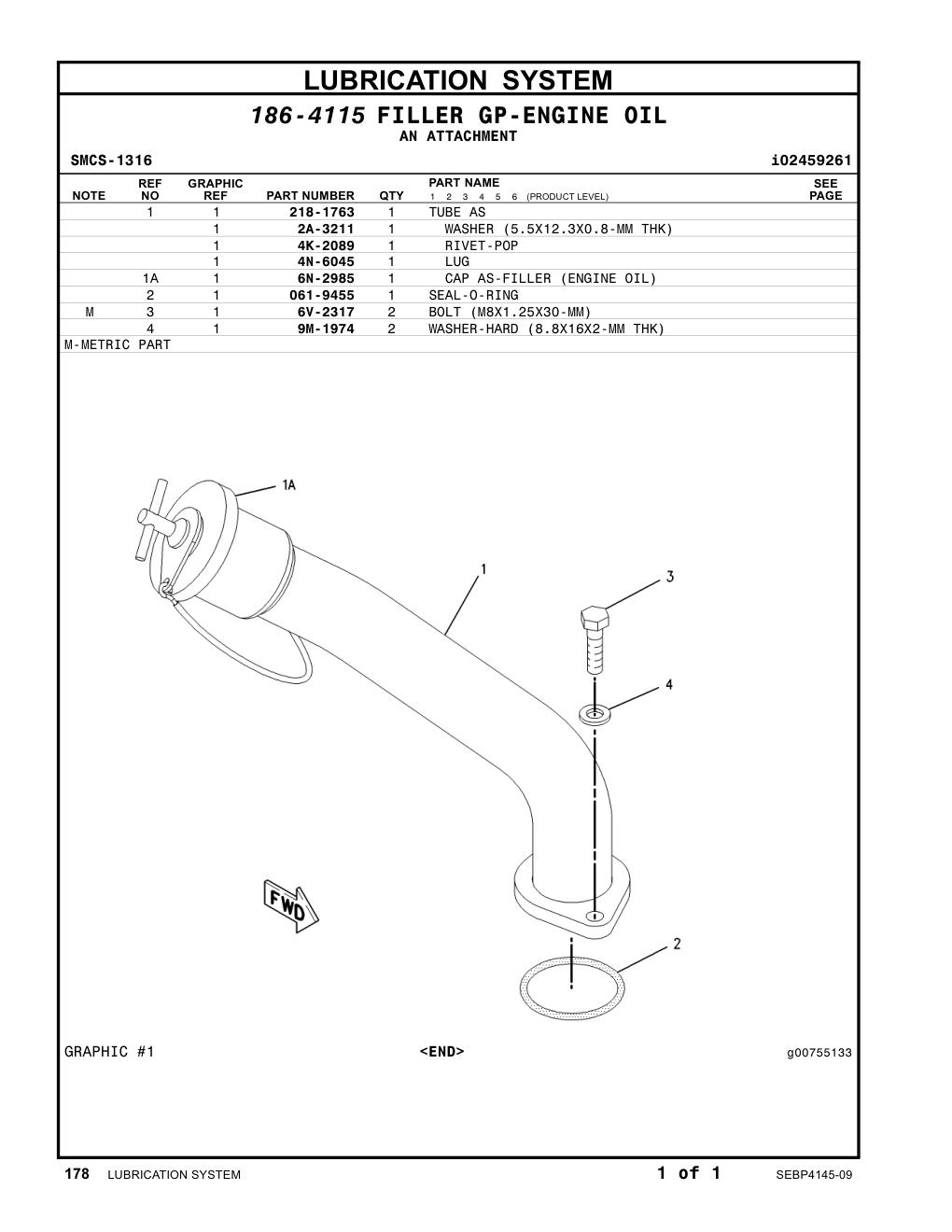 4N-6045 LUG CAT parts manual diagram