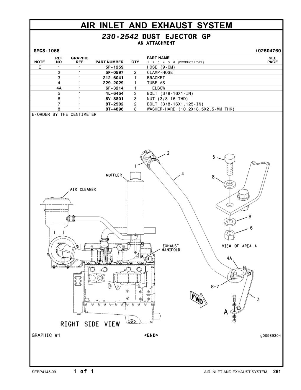 229-2029 TUBE AS CAT parts manual diagram