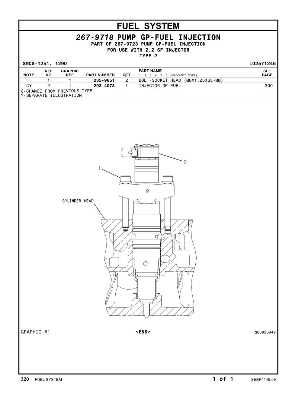 293-4073 - INJECTOR GP-FUEL