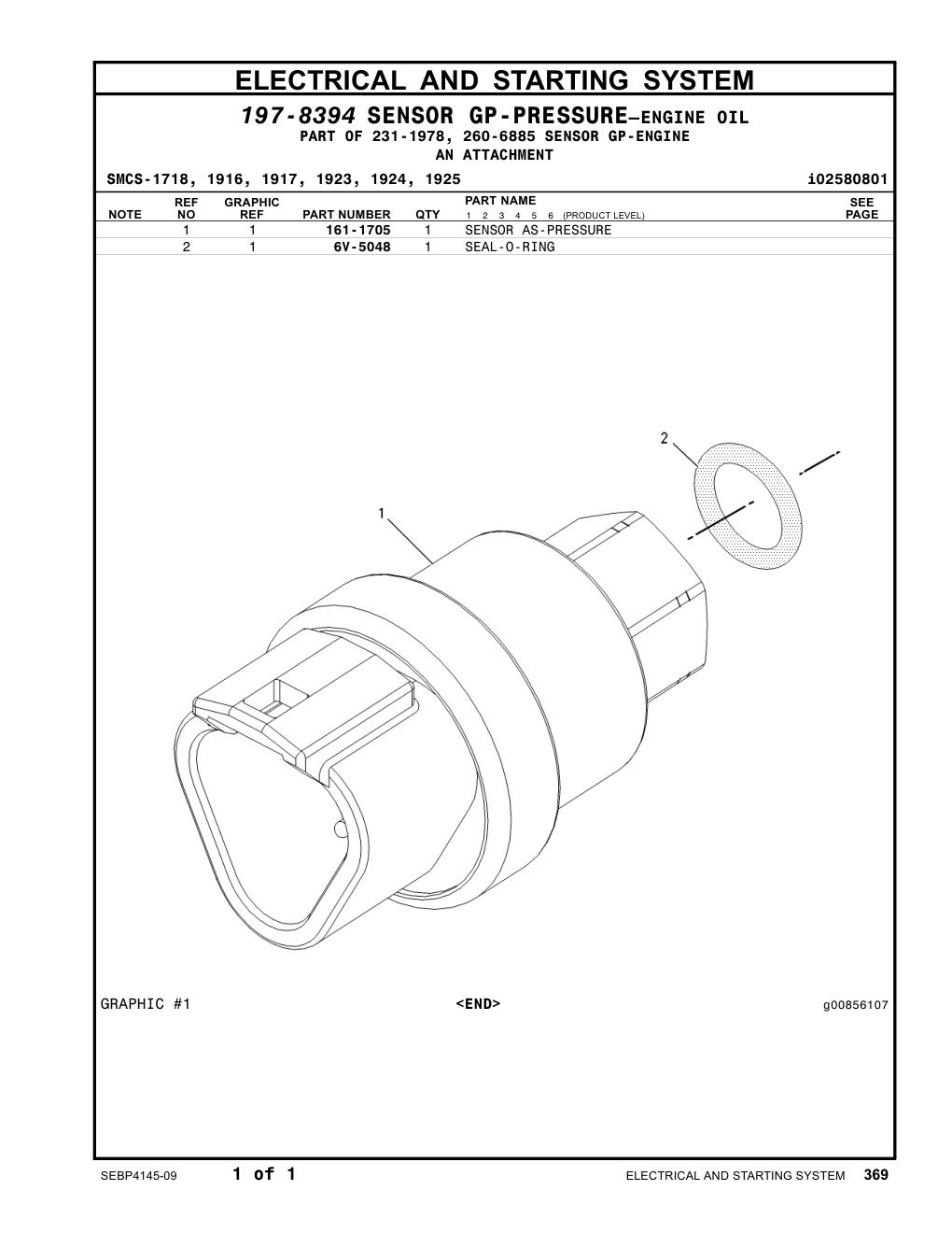 161-1705 - SENSOR GP