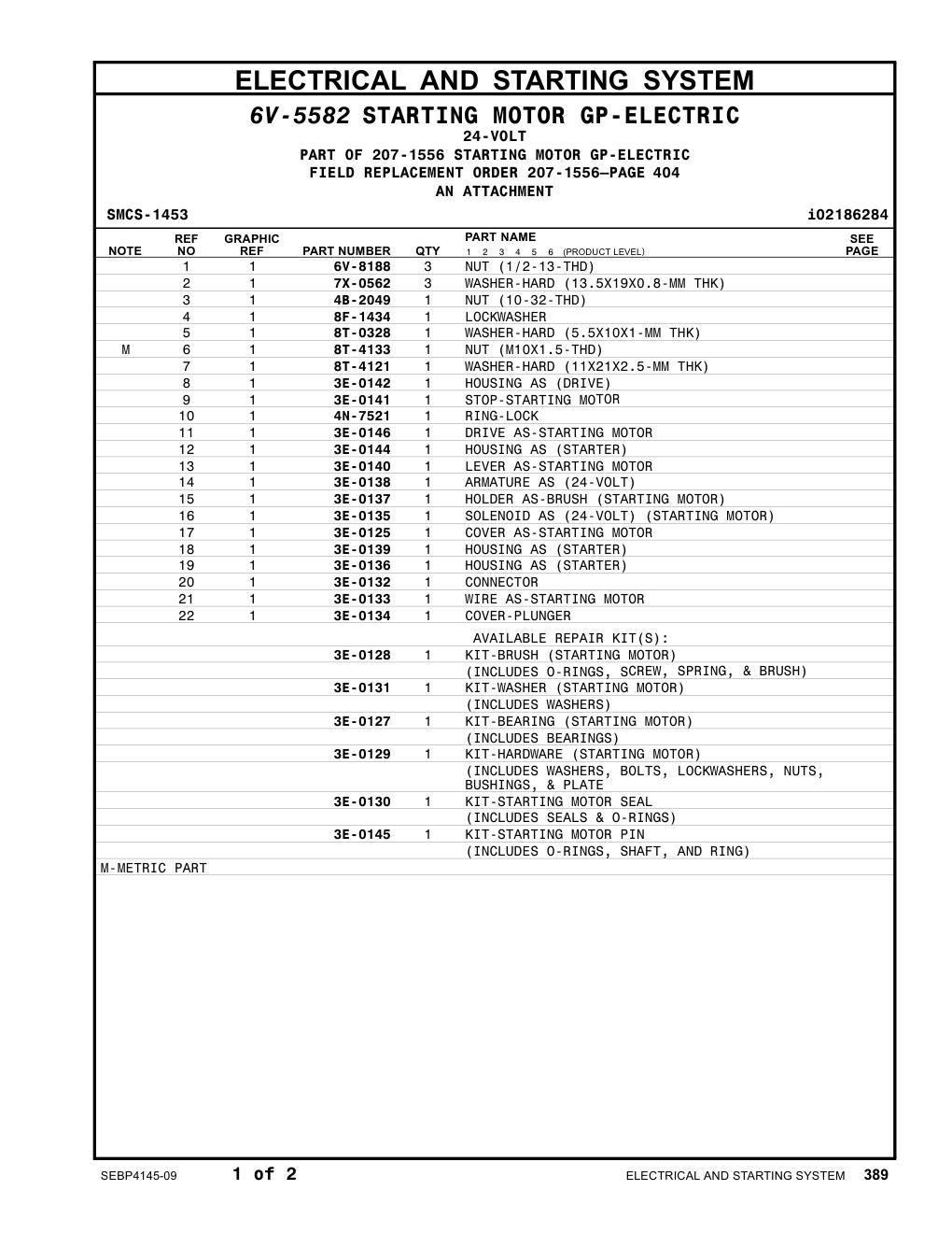 3E-0146 - DRIVE AS-STARTING MOTOR