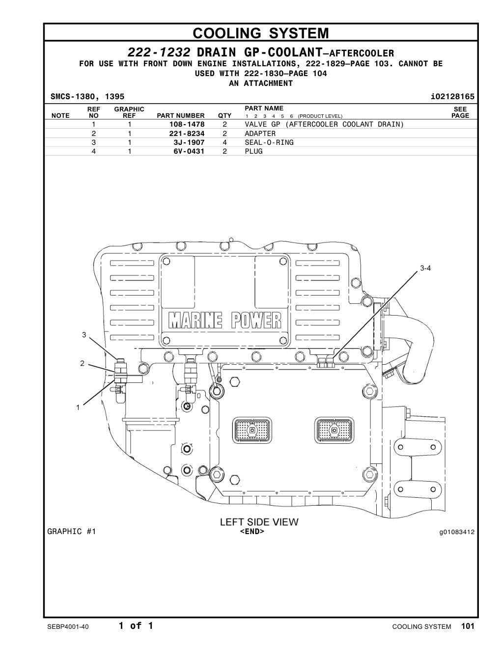 221-8234 ADAPTER CAT parts manual diagram