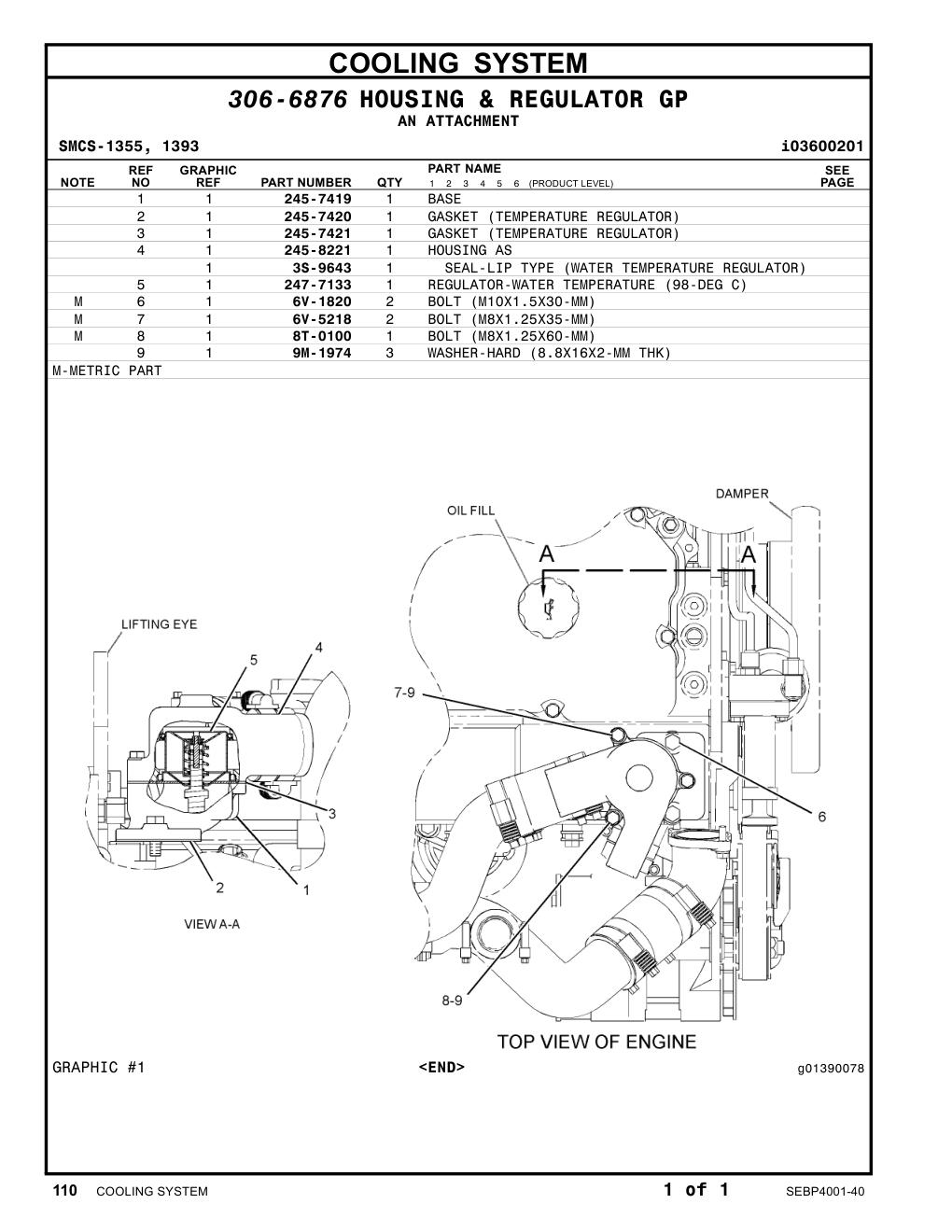 245-7419 BASE CAT parts manual diagram