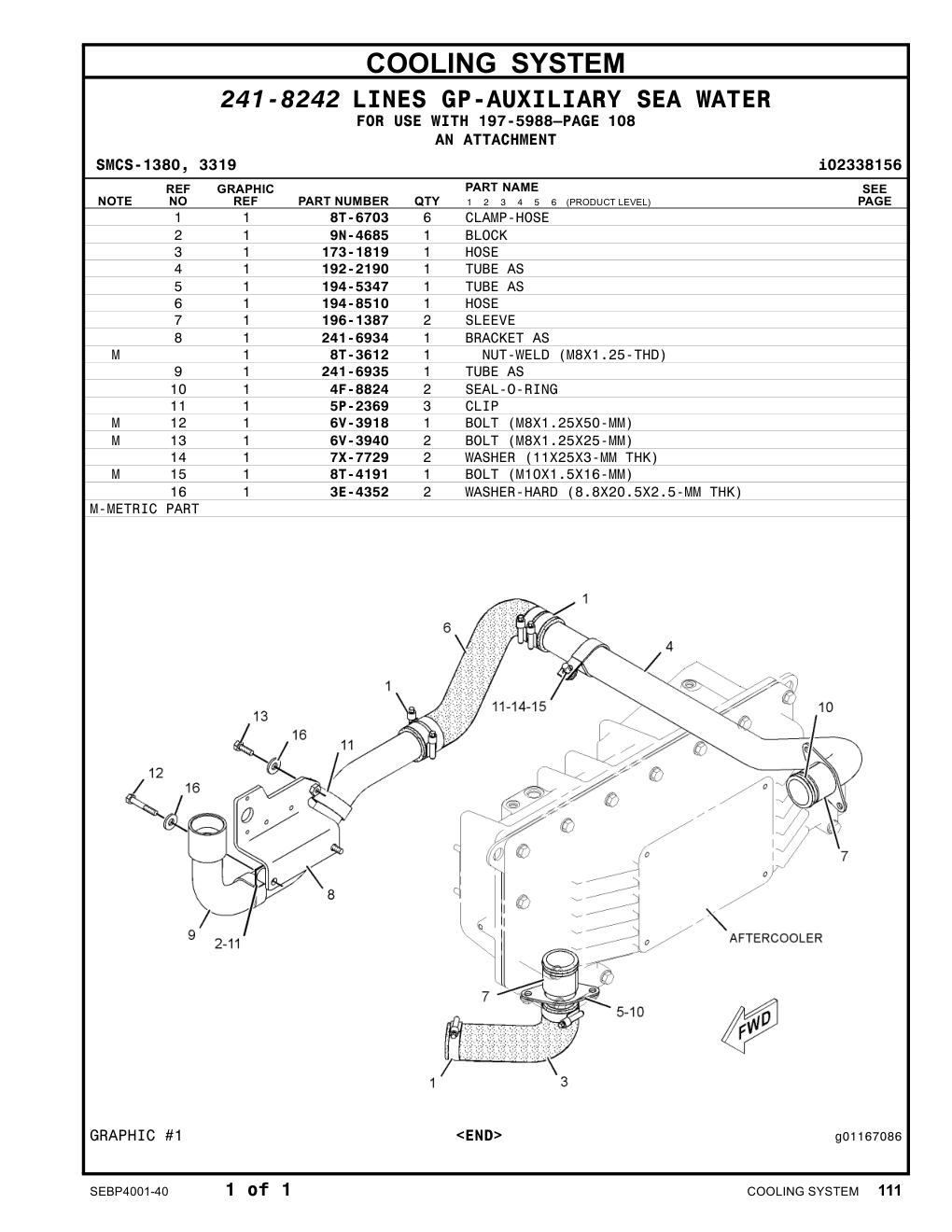 4F-8824 SEAL-O-RING CAT parts manual diagram