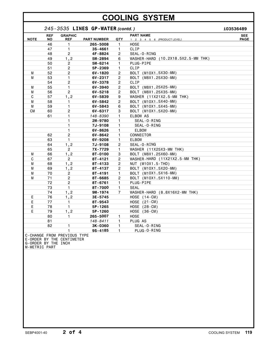 265-5007 HOSE CAT parts manual diagram