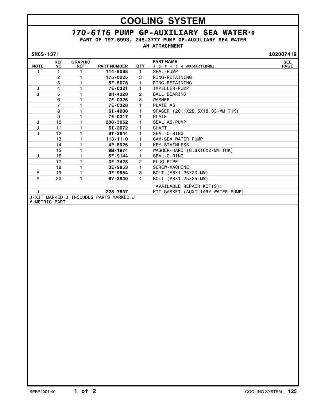 6I-4008 SPACER (20.1X28.5X18.33-MM THK) CAT parts manual diagram