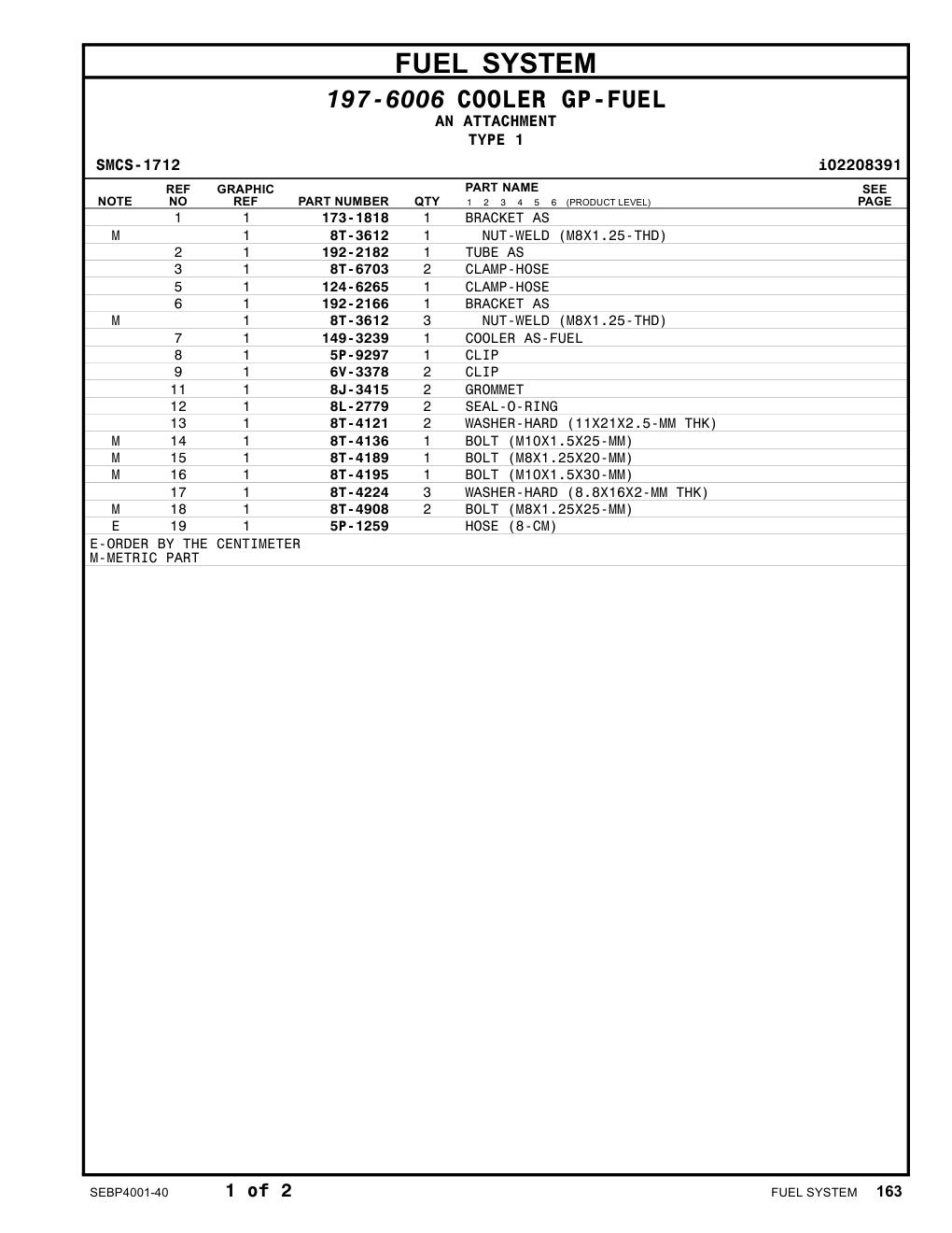 192-2166 BRACKET AS CAT parts manual diagram