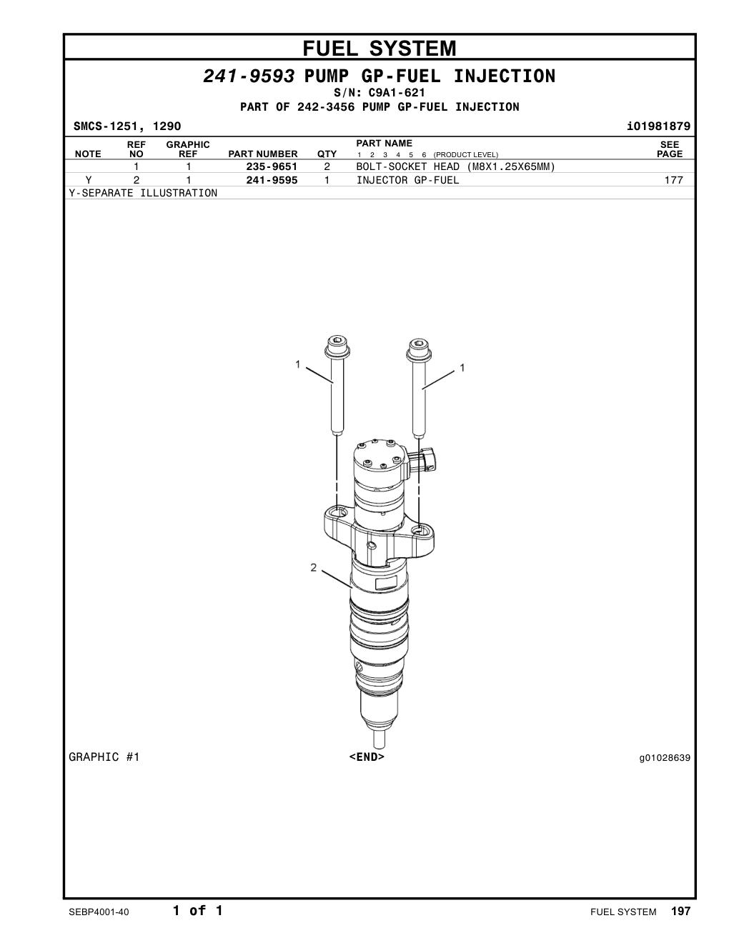 241-9595 - INJECTOR GP-FUEL